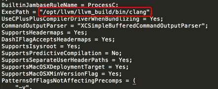 HackedClang.xcspec